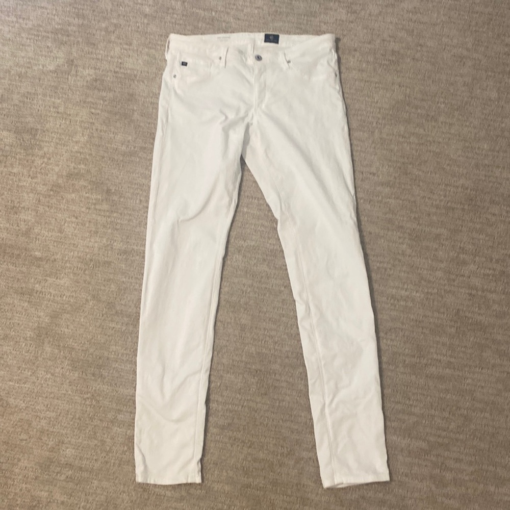 AG White Skinny Jeans